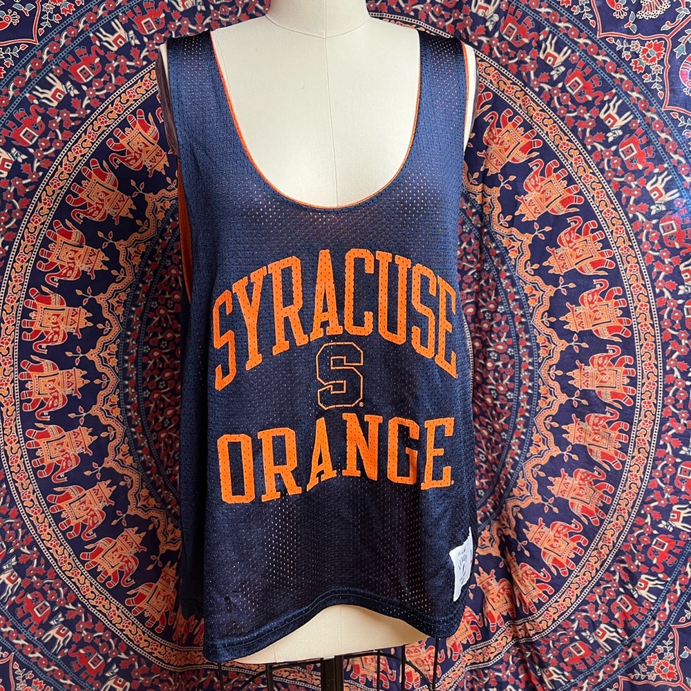 Syracuse University collegiate wear reversible mesh tank top size large